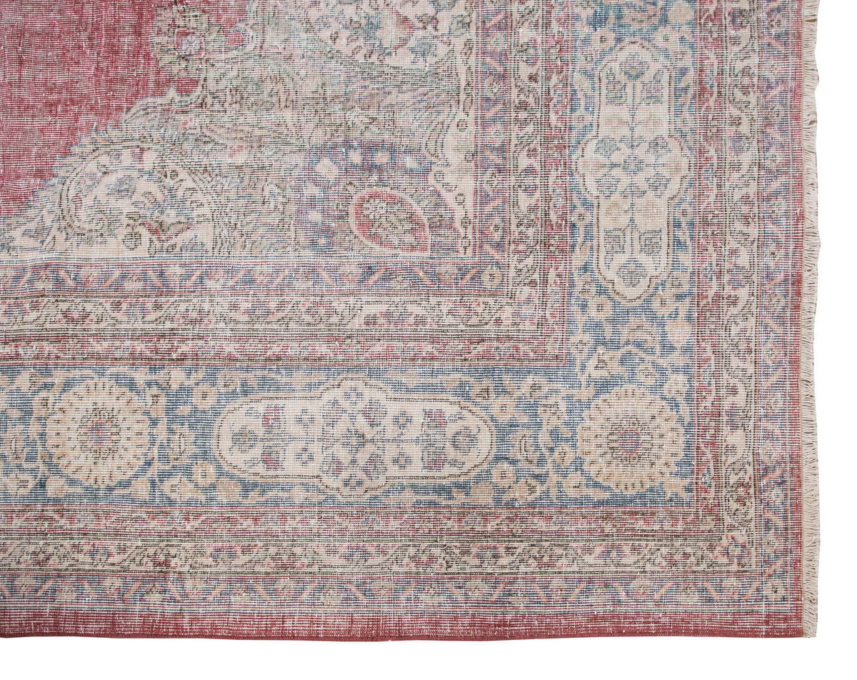 Vintage Large Rug, Oushak Area Rug 10'9" x 13'3" feet 328 x 405 cm