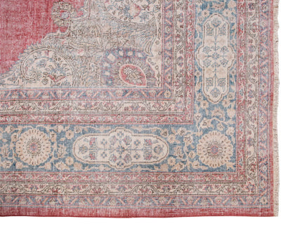 Vintage Large Rug, Oushak Area Rug 10'9" x 13'3" feet 328 x 405 cm
