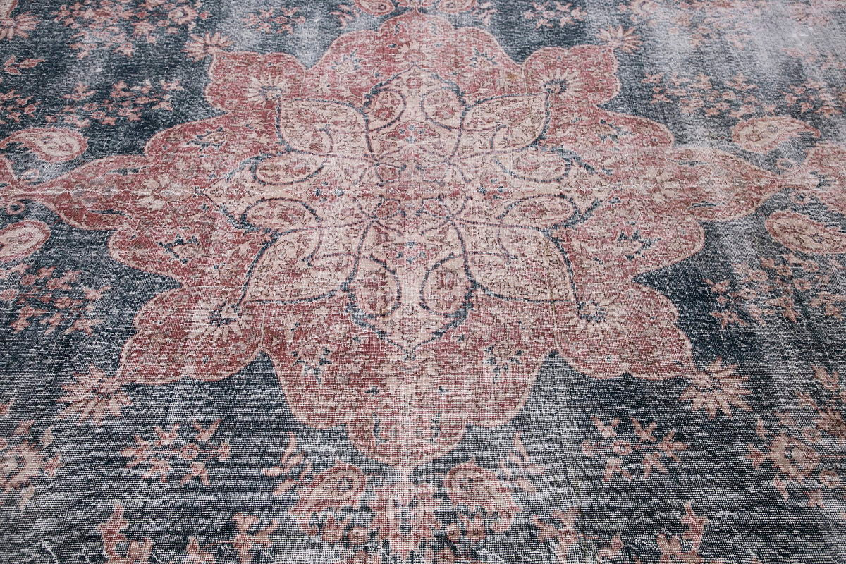 Vintage Large Rug, Oushak Area Rug 11'9" x 14'6" feet 357 x 442 cm