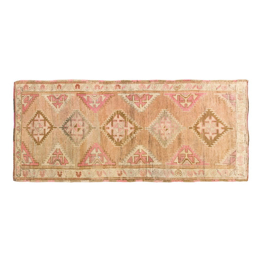 Vintage Large Rug, Oushak Area Rug 4'1" x 9' feet 125 x 275 cm
