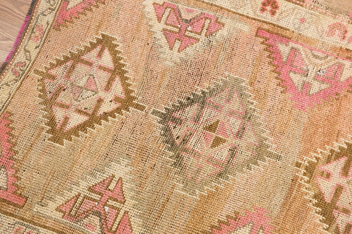 Vintage Large Rug, Oushak Area Rug 4'1" x 9' feet 125 x 275 cm
