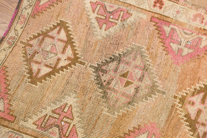 Vintage Large Rug, Oushak Area Rug 4'1" x 9' feet 125 x 275 cm
