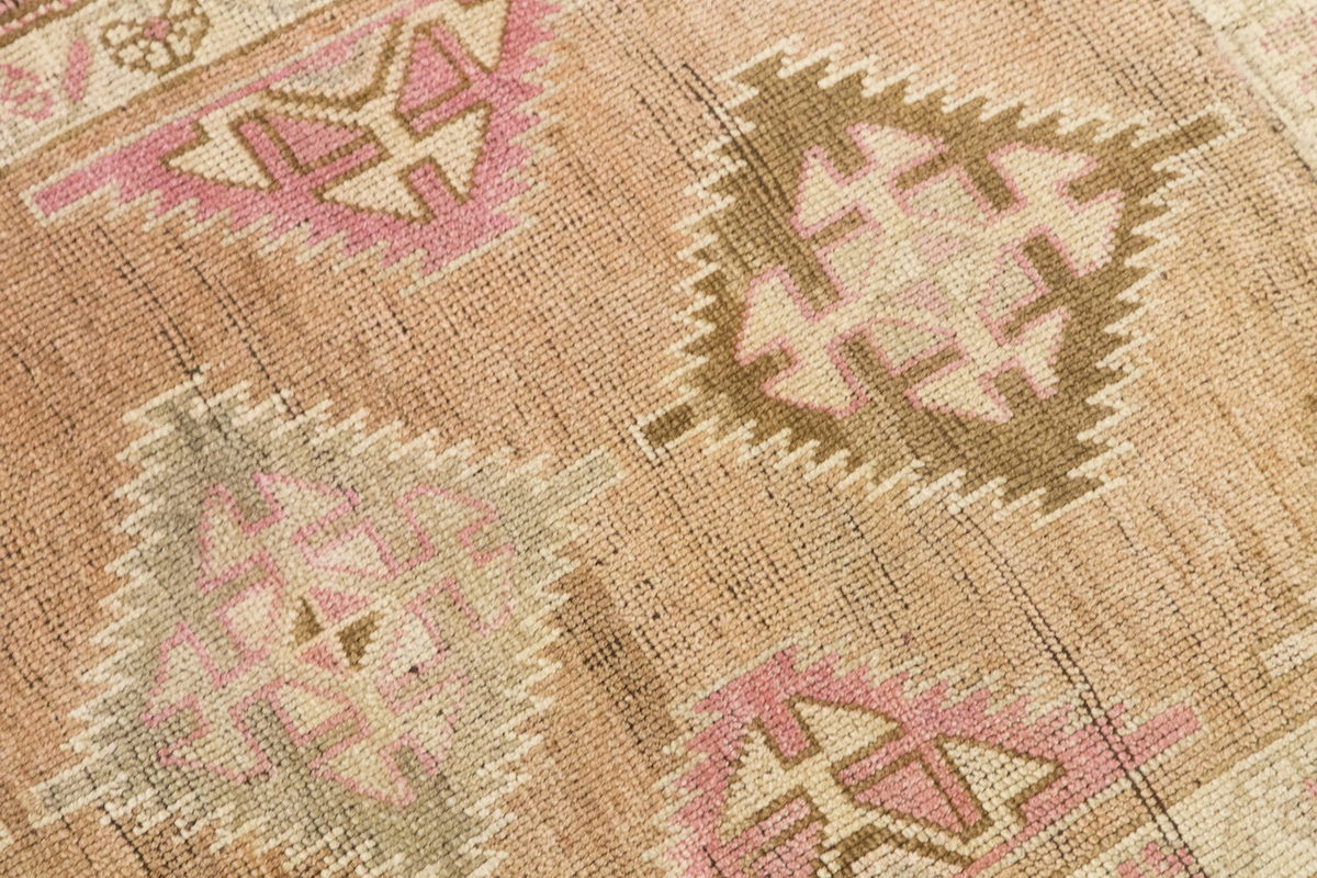 Vintage Large Rug, Oushak Area Rug 4'1" x 9' feet 125 x 275 cm