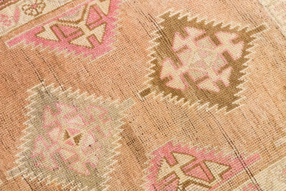 Vintage Large Rug, Oushak Area Rug 4'1" x 9' feet 125 x 275 cm
