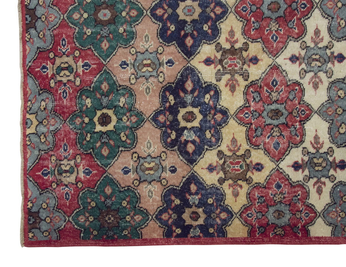 Vintage Large Rug, Oushak Area Rug 4'10" x 8'5" feet 148 x 256 cm