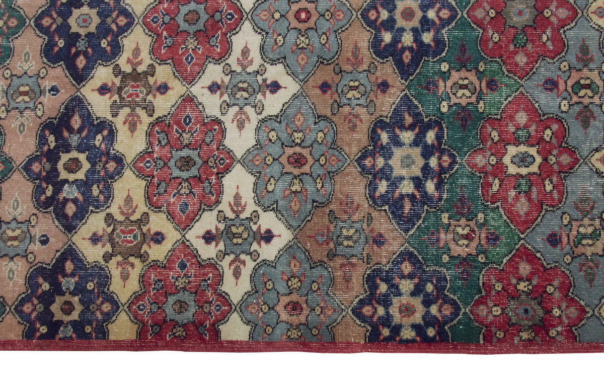 Vintage Large Rug, Oushak Area Rug 4'10" x 8'5" feet 148 x 256 cm
