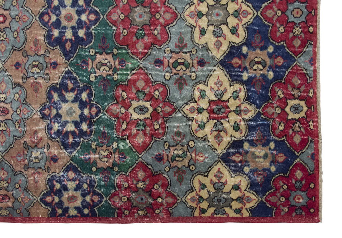 Vintage Large Rug, Oushak Area Rug 4'10" x 8'5" feet 148 x 256 cm