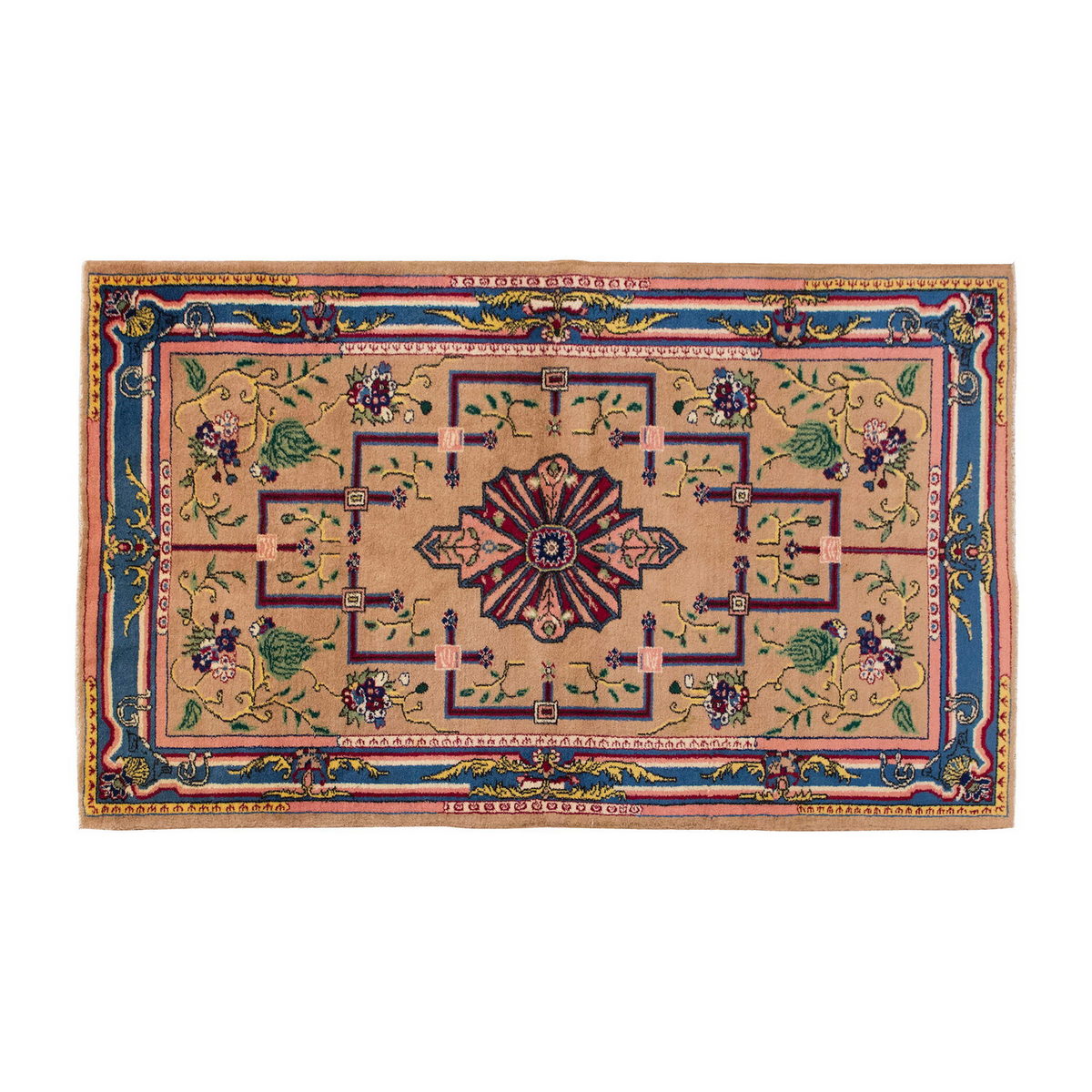 Vintage Large Rug, Oushak Area Rug 4'10 x 8'6 feet 148 x 260 cm