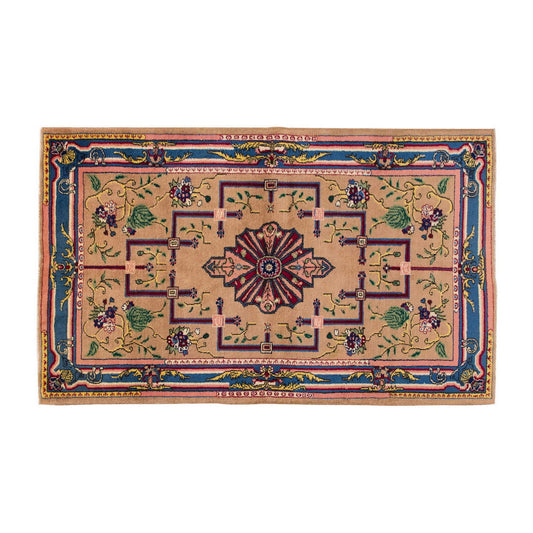 Vintage Large Rug, Oushak Area Rug 4'10 x 8'6 feet 148 x 260 cm
