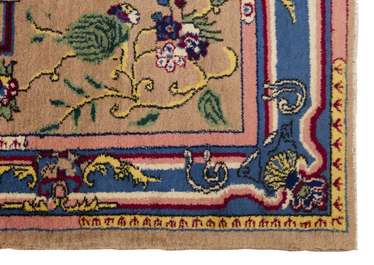 Vintage Large Rug, Oushak Area Rug 4'10 x 8'6 feet 148 x 260 cm