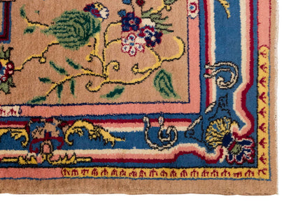 Vintage Large Rug, Oushak Area Rug 4'10 x 8'6 feet 148 x 260 cm