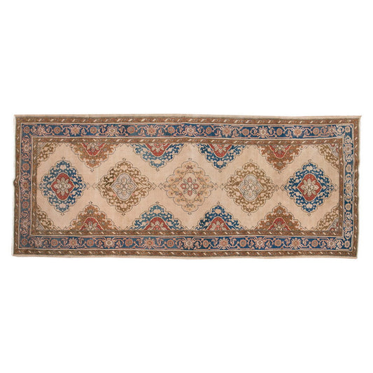 Vintage Large Rug, Oushak Area Rug 4'11" x 12'10" feet 150 x 390 cm