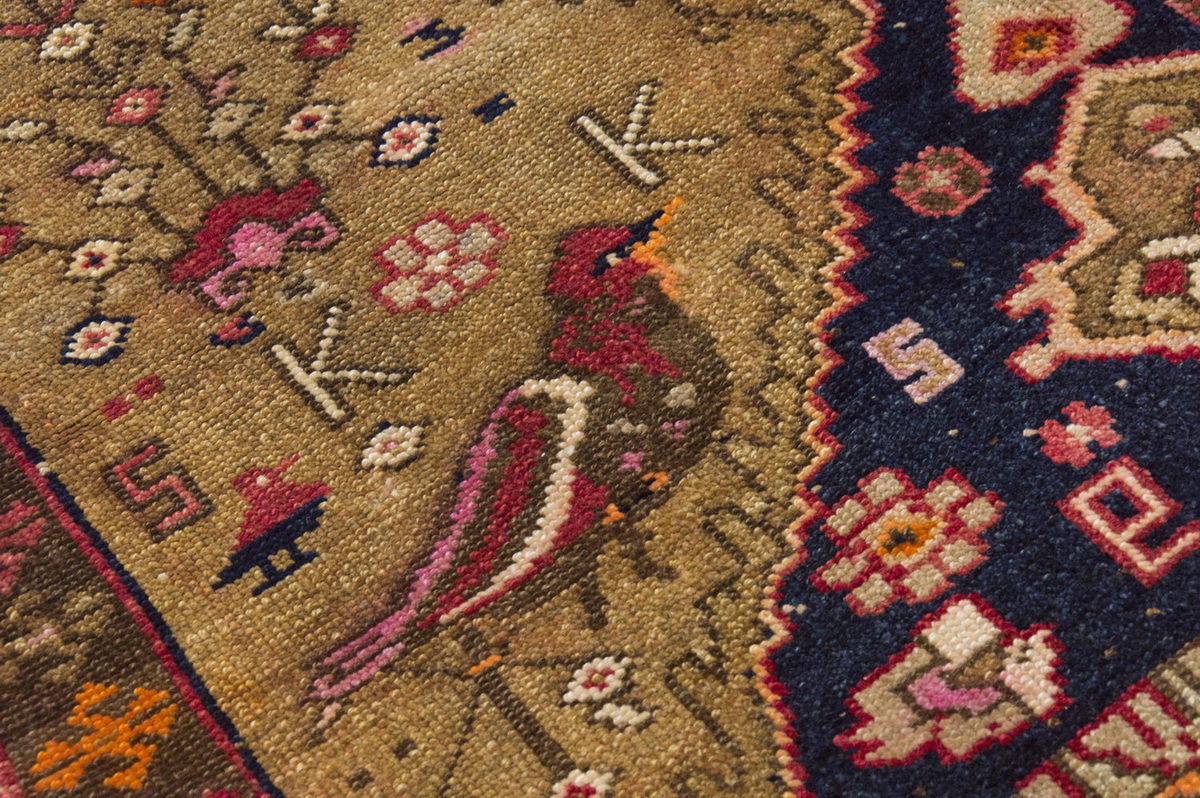 Vintage Large Rug, Oushak Area Rug 4'11" x 12'7" feet 150 x 383 cm
