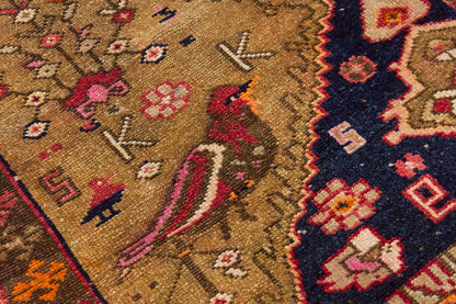 Vintage Large Rug, Oushak Area Rug 4'11" x 12'7" feet 150 x 383 cm