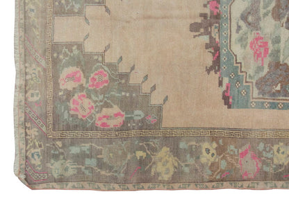 Vintage Large Rug, Oushak Area Rug 4'11" x 7'10" feet 150 x 240 cm