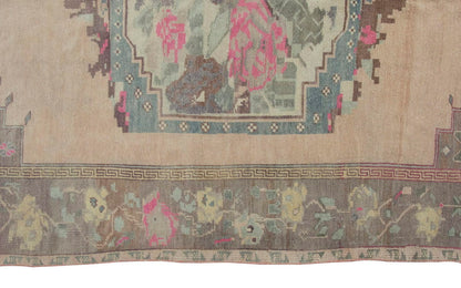 Vintage Large Rug, Oushak Area Rug 4'11" x 7'10" feet 150 x 240 cm
