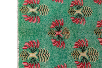 Vintage Large Rug, Oushak Area Rug 4'11 x 7'9 feet 150 x 235 cm
