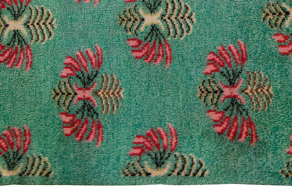 Vintage Large Rug, Oushak Area Rug 4'11 x 7'9 feet 150 x 235 cm