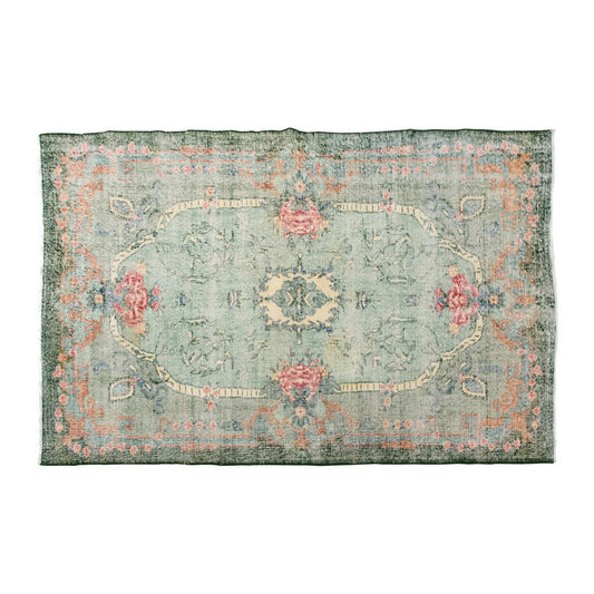 Vintage Large Rug, Oushak Area Rug 4'11 x 8'3 feet 151 x 252 cm