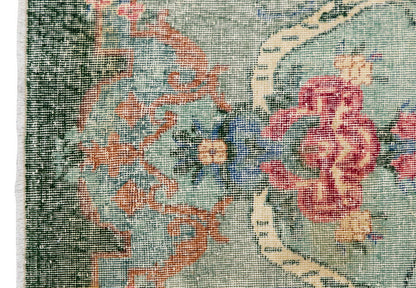 Vintage Large Rug, Oushak Area Rug 4'11 x 8'3 feet 151 x 252 cm