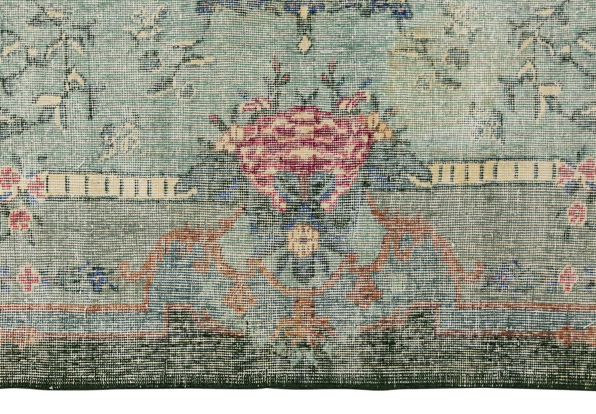 Vintage Large Rug, Oushak Area Rug 4'11 x 8'3 feet 151 x 252 cm
