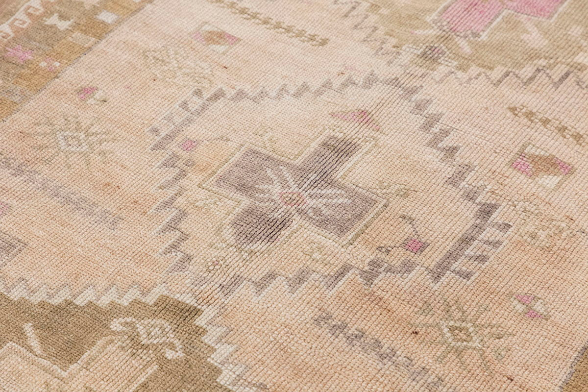 Vintage Runner Rug, Oushak Runner Rug 4'6" x 12'2 feet 136 x 372 cm