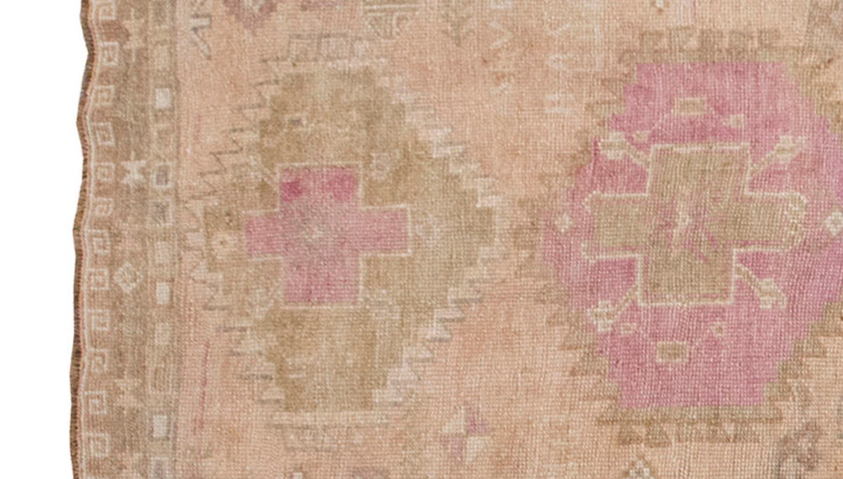 Vintage Runner Rug, Oushak Runner Rug 4'6" x 12'2 feet 136 x 372 cm