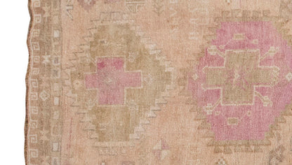 Vintage Runner Rug, Oushak Runner Rug 4'6" x 12'2 feet 136 x 372 cm
