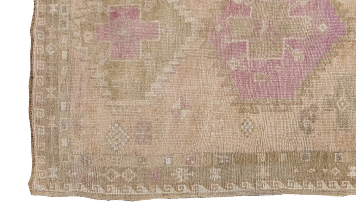 Vintage Runner Rug, Oushak Runner Rug 4'6" x 12'2 feet 136 x 372 cm