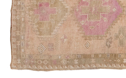 Vintage Runner Rug, Oushak Runner Rug 4'6" x 12'2 feet 136 x 372 cm