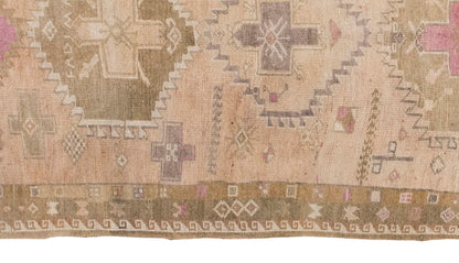 Vintage Runner Rug, Oushak Runner Rug 4'6" x 12'2 feet 136 x 372 cm