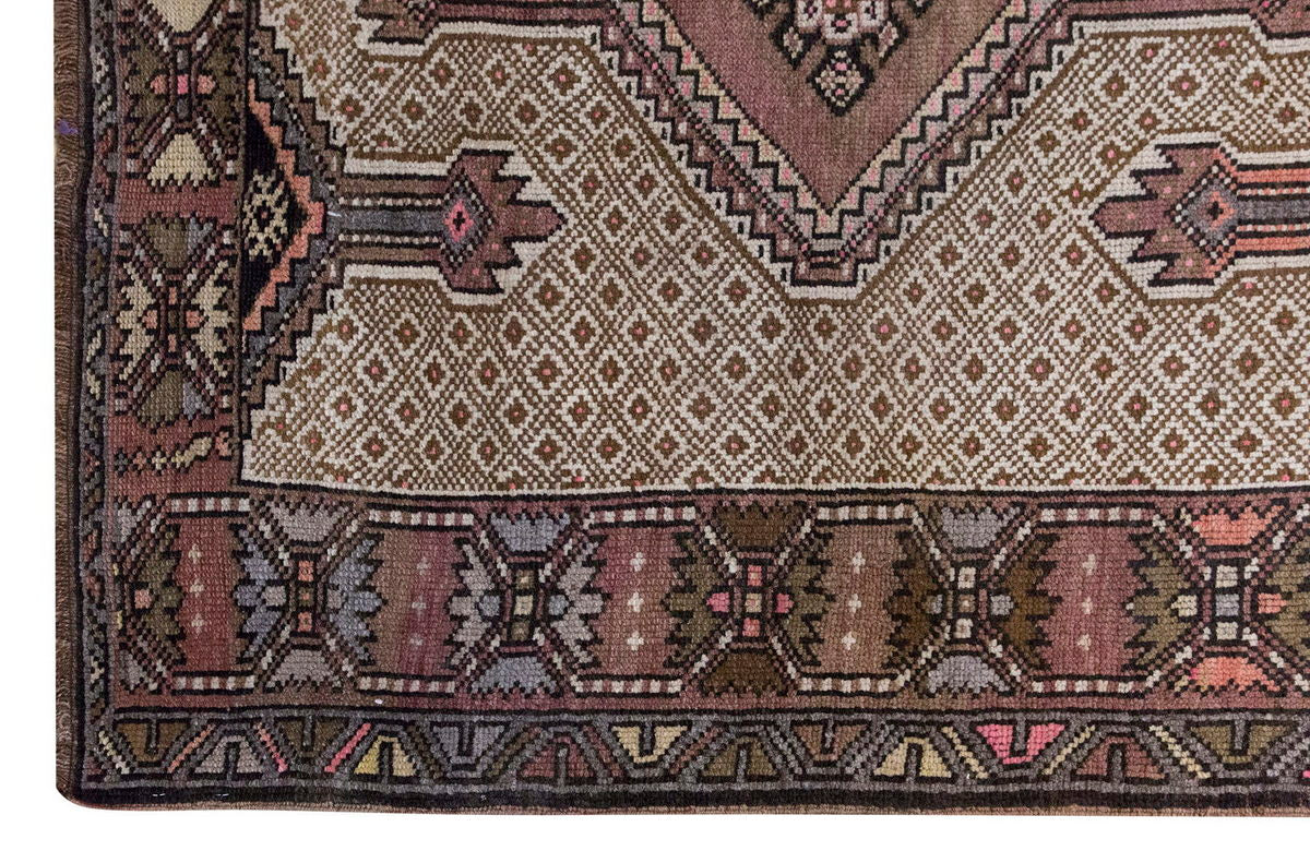 Vintage Large Rug, Oushak Area Rug 4'6" x 13'8" feet 138 x 417 cm