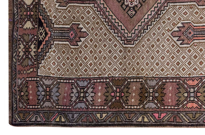 Vintage Large Rug, Oushak Area Rug 4'6" x 13'8" feet 138 x 417 cm