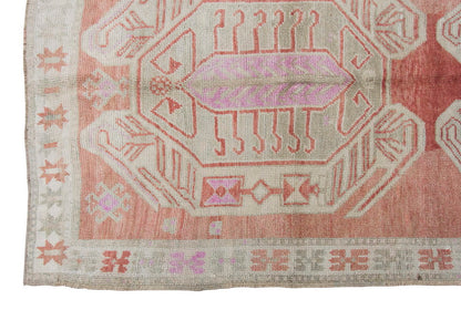 Vintage Large Rug, Oushak RunnerRug 4'8" x 12'6" feet 141 x 382 cm