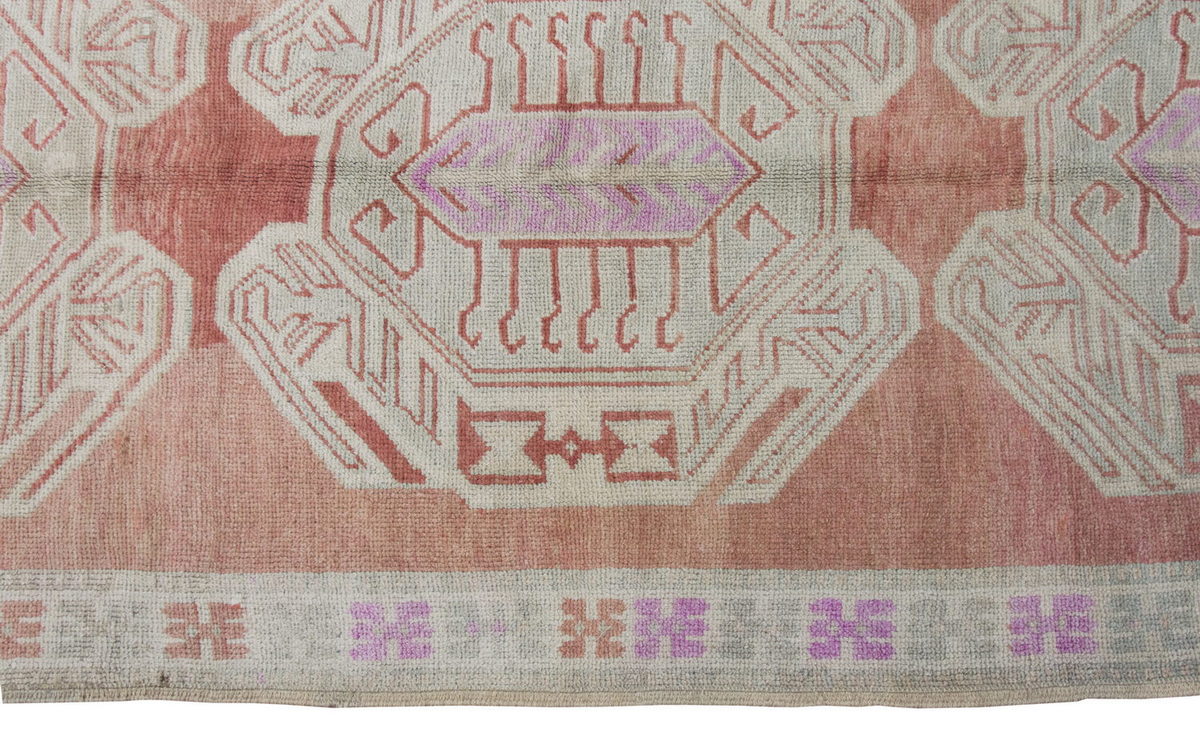 Vintage Large Rug, Oushak RunnerRug 4'8" x 12'6" feet 141 x 382 cm