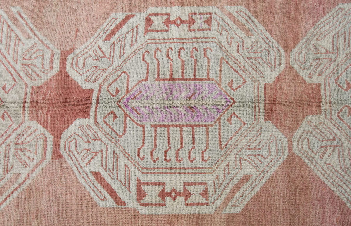 Vintage Large Rug, Oushak RunnerRug 4'8" x 12'6" feet 141 x 382 cm