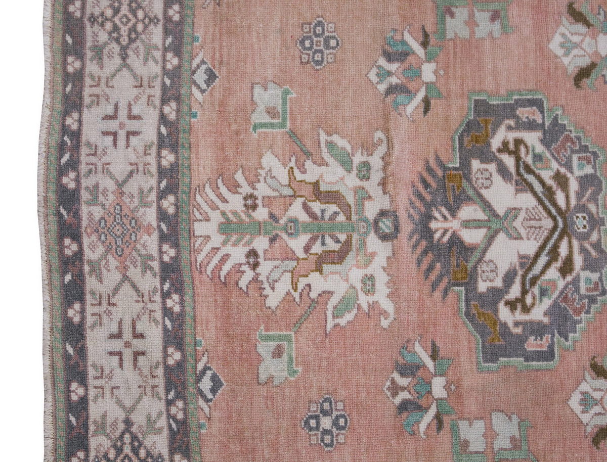 Vintage Large Rug, Oushak Area Rug 4'8" x 6'10" feet 142 x 208 cm