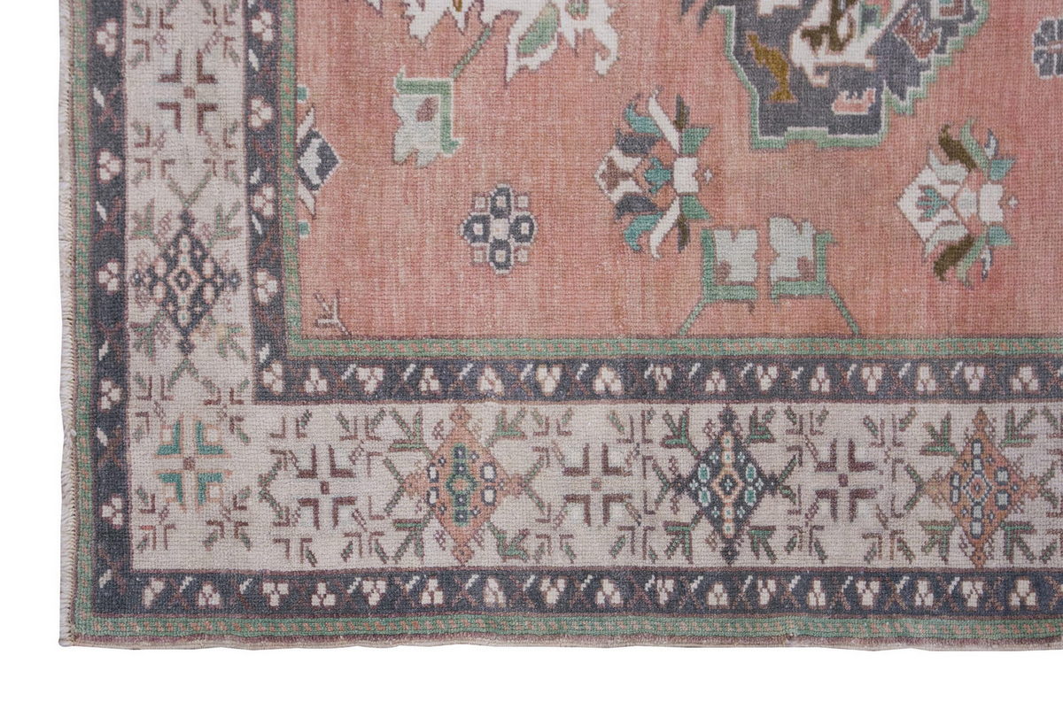 Vintage Large Rug, Oushak Area Rug 4'8" x 6'10" feet 142 x 208 cm