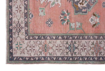 Vintage Large Rug, Oushak Area Rug 4'8" x 6'10" feet 142 x 208 cm