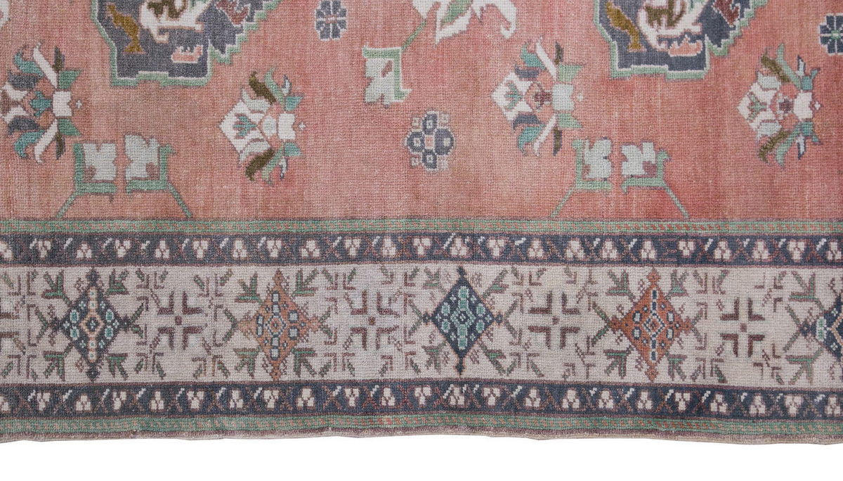 Vintage Large Rug, Oushak Area Rug 4'8" x 6'10" feet 142 x 208 cm