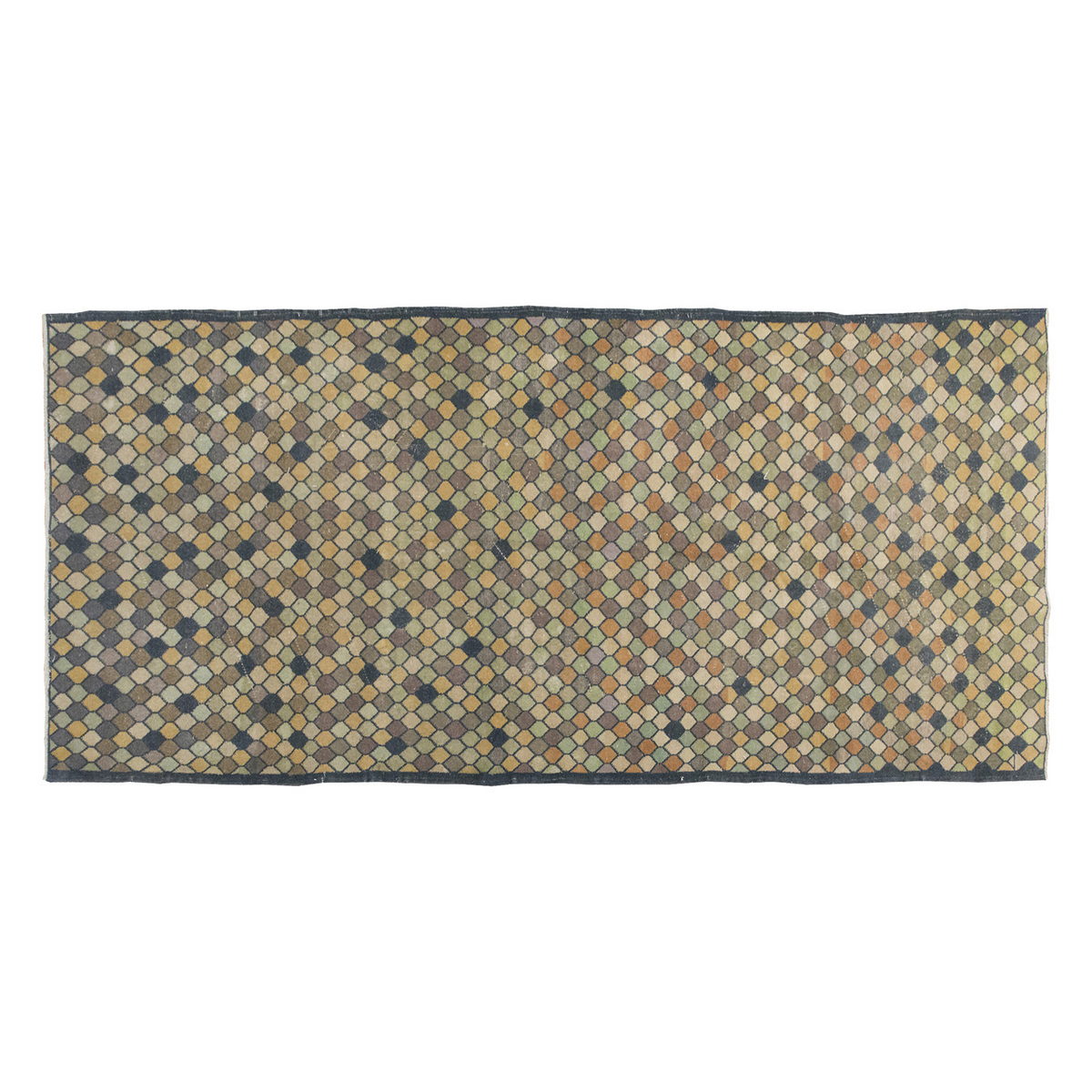 Vintage Large Rug, Oushak Area Rug 4'9" x 11'6" feet 145 x 350 cm