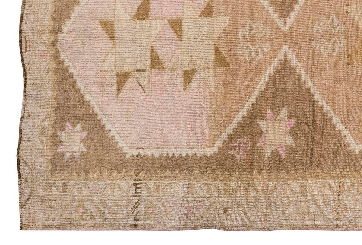 Vintage Large Rug, Oushak Area Rug 4'9 x 11'4 feet 145 x 345 cm