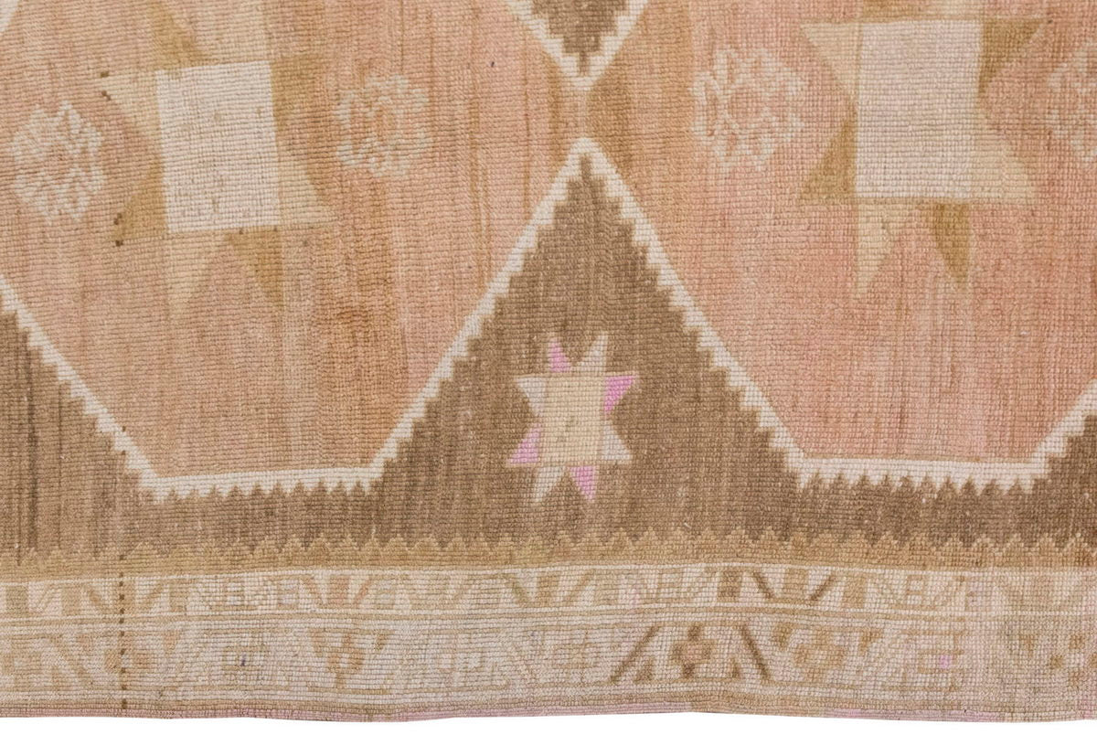Vintage Large Rug, Oushak Area Rug 4'9 x 11'4 feet 145 x 345 cm
