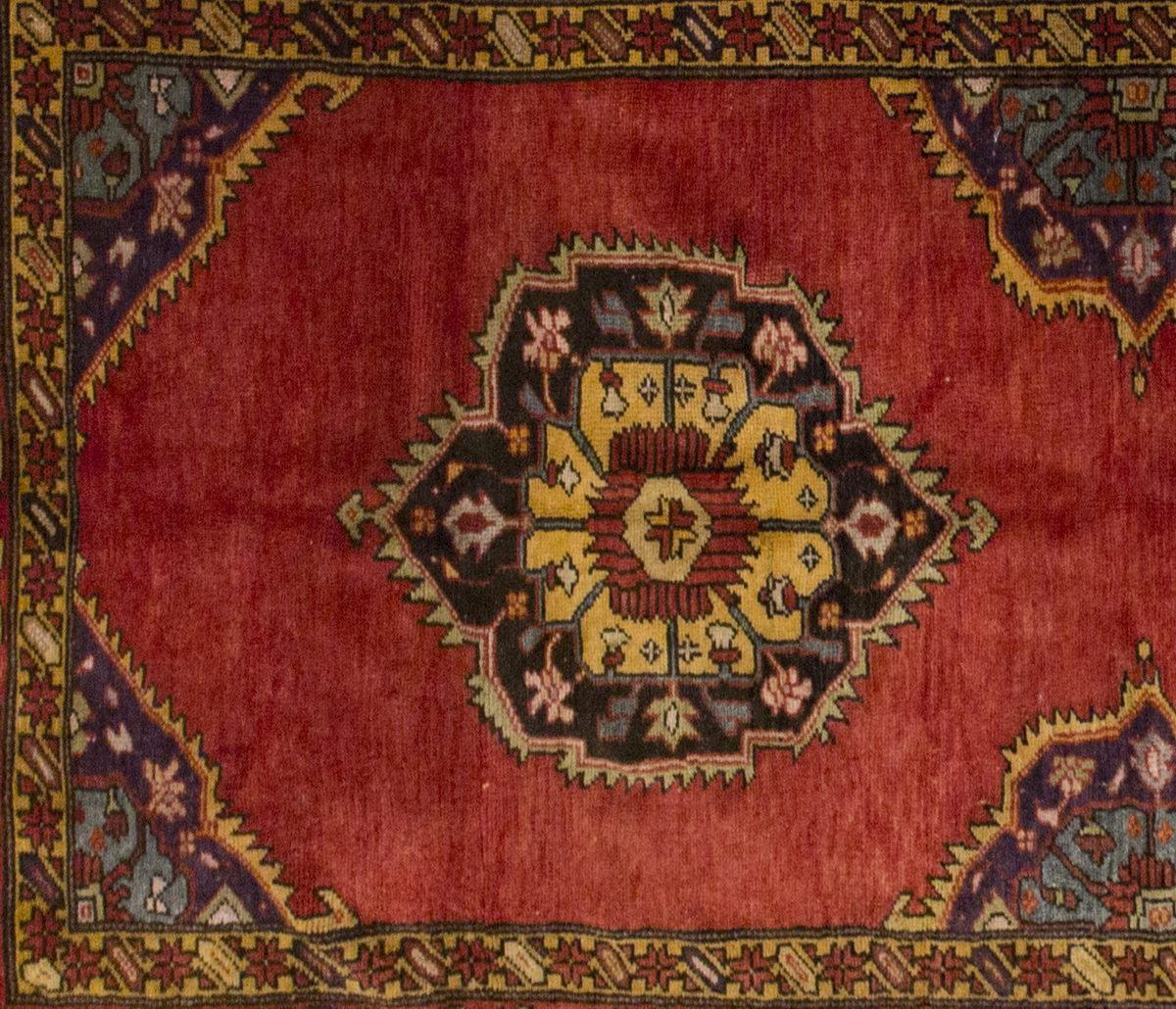 Vintage Large Rug, Oushak Area Rug 4'9 x 9'8 feet 145 x 295 cm