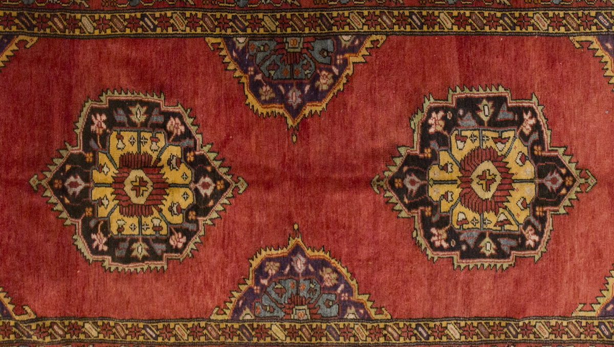 Vintage Large Rug, Oushak Area Rug 4'9 x 9'8 feet 145 x 295 cm
