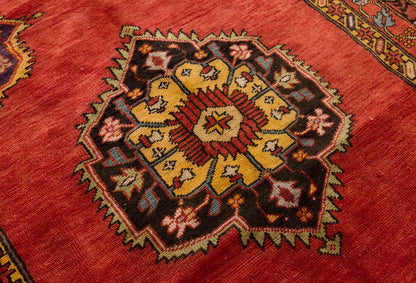 Vintage Large Rug, Oushak Area Rug 4'9 x 9'8 feet 145 x 295 cm