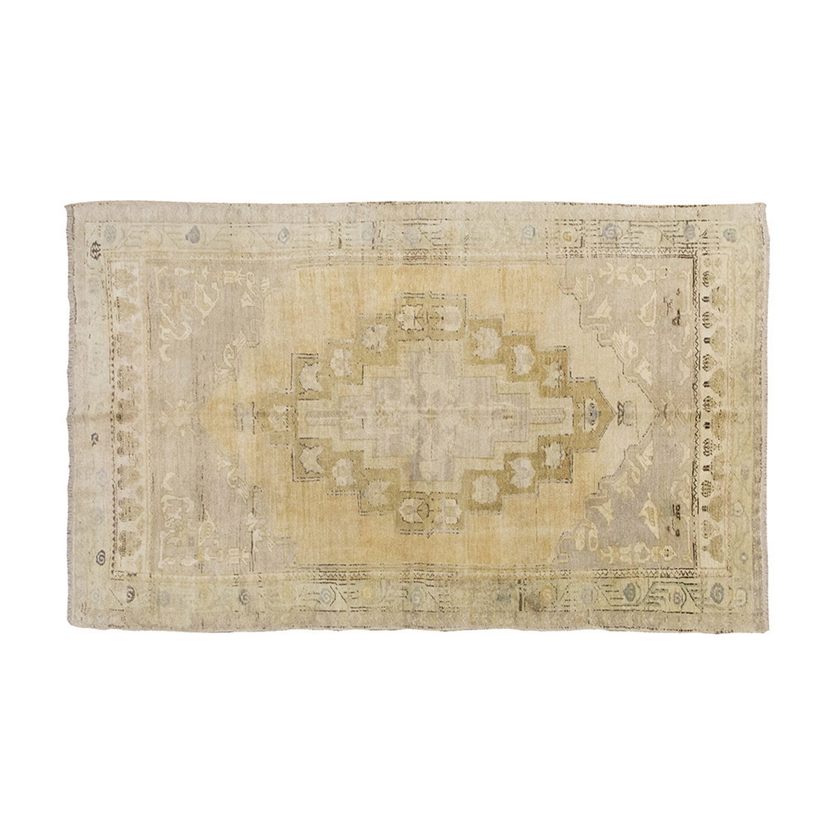 Vintage Large Rug, Oushak Area Rug 5' x 8'5 feet 152 x 256 cm