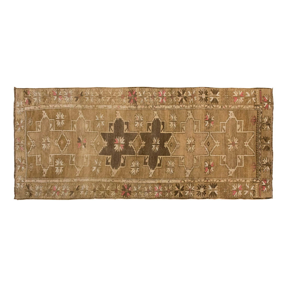 Vintage Large Rug, Oushak Area Rug 5'1" x 12'10" feet 155 x 390 cm