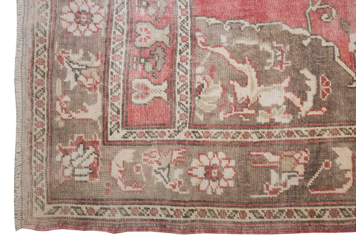 Vintage Large Rug, Oushak Area Rug 5'1 x 8'9 feet 155 x 267 cm