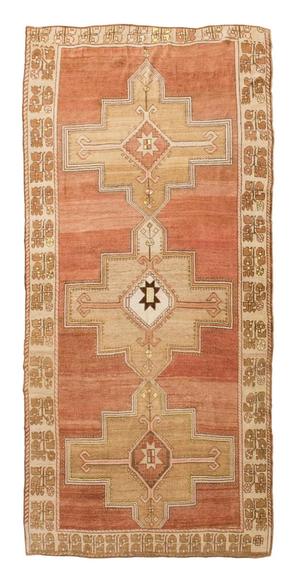 Vintage Large Rug, Oushak Area Rug 5'10" x 11'10" feet 177 x 360 cm